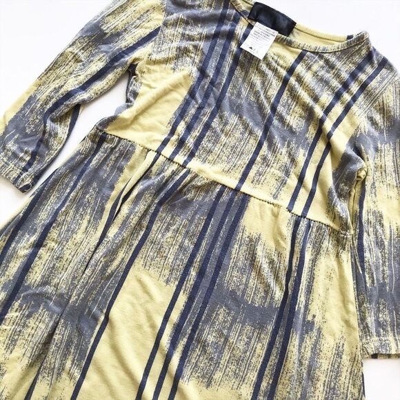 KMV jersey yellow/gray midi dress GUC 3/4T - Picture 2 of 3